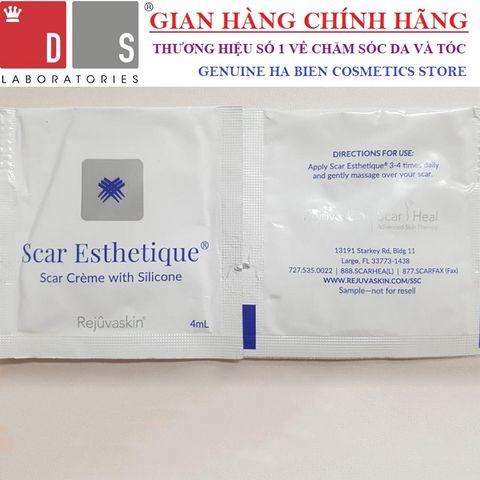 Kem Xóa Sẹo Thâm, Lấp Đầy Sẹo Rỗ Rejuvaskin Scar Esthetique 10ml - Giúp Làm Lành Nhanh Chóng, Kháng Khuẩn, Chống Oxy Hóa Da