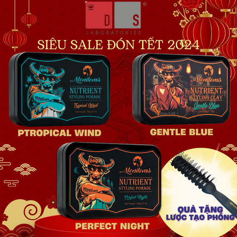 Sáp Vuốt Tóc Menitems Pomade Hương Nước Hoa Giữ Nếp Tự Nhiên 16 Giờ, Dưỡng Tóc Khỏe, Dễ Gội Sạch - 50g