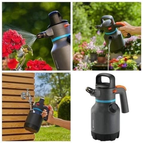 Bình tưới cây áp suất 1,25L Gardena 11120-20 - Dụng cụ chăm sóc cây vườn bền bỉ, tiện lợi và dễ sử dụng cho cây cảnh
