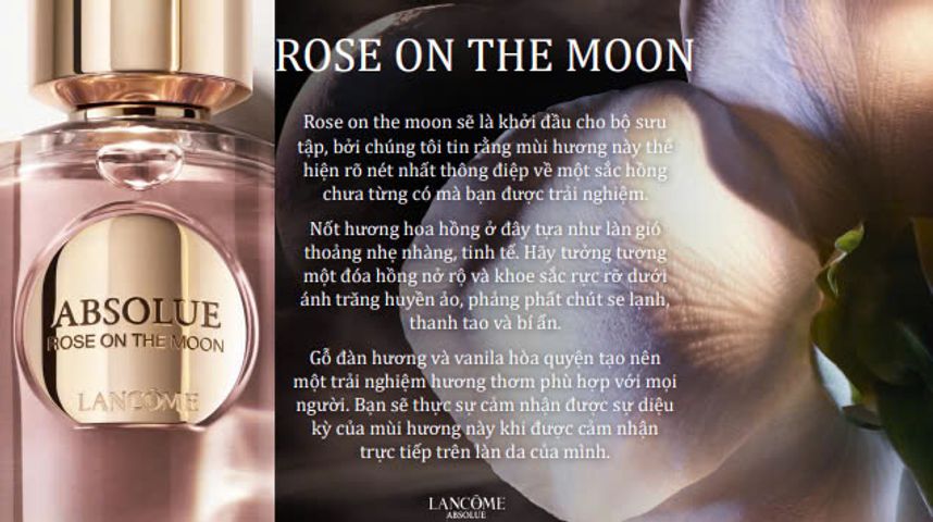 Nước Hoa Lancôme Absolue Rose On The Moon 100ml - Hương Hoa Hồng Sang Trọng Dành Cho Phụ Nữ, Tinh Tế và Quyến Rũ