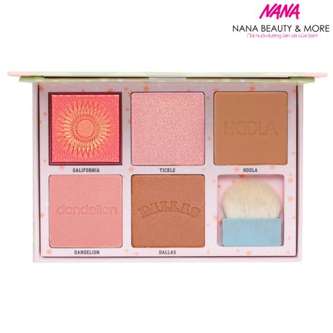 Bảng Phấn Má Tạo Khối Highlight Benefit Cheekleaders Pink Squad 10.5g - Phấn Trang Điểm 3 Trong 1 Cho Khuôn Mặt Xinh Xắn, Nữ Tính