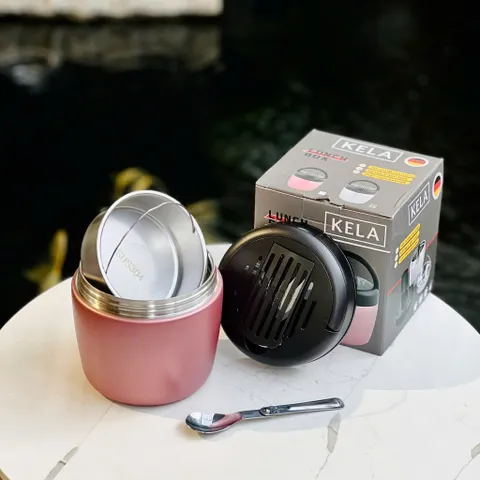 Cặp Lồng Giữ Nhiệt KELA Đức 1.2L - Thiết Kế Sang Trọng, Chất Liệu Inox Cao Cấp, Giữ Nhiệt 4-6 Giờ, Phù Hợp Đi Học, Đi Làm, Dã Ngoại