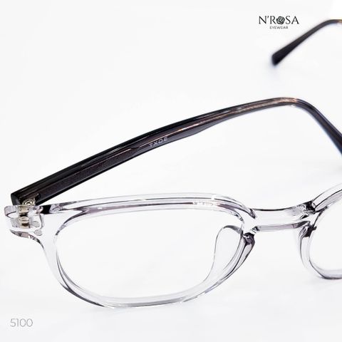 Gọng Kính Cận Unisex Vuông Cổ Điển N’ROSA 5100/5116 - Gọng Nhẹ Dễ Đeo, Thời Trang Học Sinh, Nhân Viên Văn Phòng, Chất Liệu Nhựa Cao Cấp