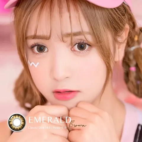 [GIÁ TỐT] Lens cận màu nâu tự nhiên và kính áp tròng cận nâu tây Angel Eyes - Độ cận 0-8 - Đường kính 13.8mm-14.7mm