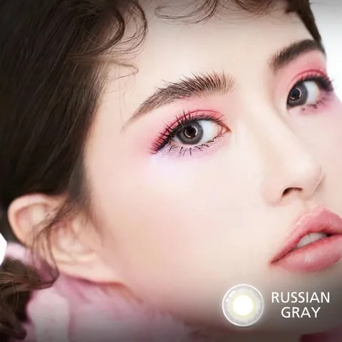 Lens xám tây Russian hiệu Angel Eyes chất liệu Silicone Hydrogel cao cấp Hàn Quốc đường kính 14.2mm