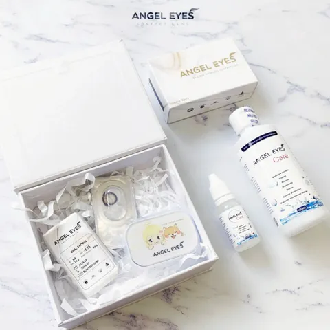 Kính áp tròng Angel Eyes - Silicone Hydrogel - EVE - Brown/Gray - Silicone - DIA 14.0