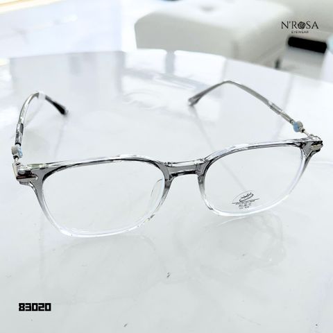Gọng Kính Cận N’ROSA - Form Tròn Vintage Nhẹ Nhàng, Nhựa TR90 Trong Suốt Phối Kim Loại Sang Trọng - Phụ Kiện Thời Trang Chính Hãng