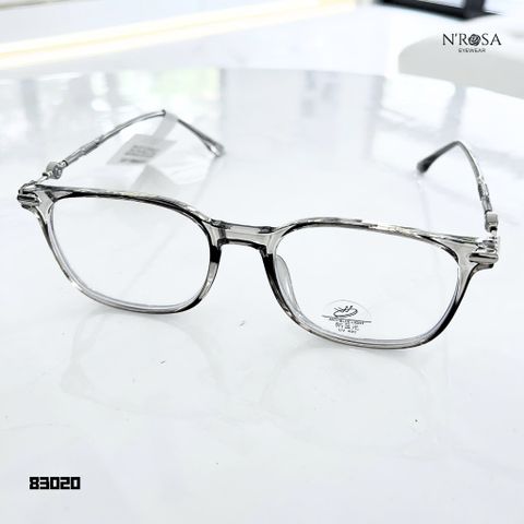 Gọng Kính Cận N’ROSA - Form Tròn Vintage Nhẹ Nhàng, Nhựa TR90 Trong Suốt Phối Kim Loại Sang Trọng - Phụ Kiện Thời Trang Chính Hãng