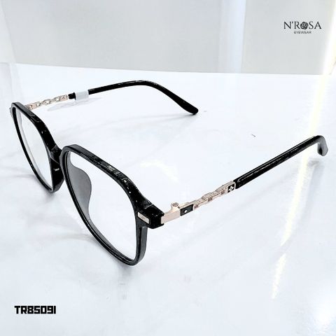 Gọng Kính Cận N’ROSA Kim Loại Phối Nhựa - Form Đa Giác/Ngũ Giác Thời Trang, Thiết Kế Cá Tính, Phù Hợp Với Mọi Trang Phục