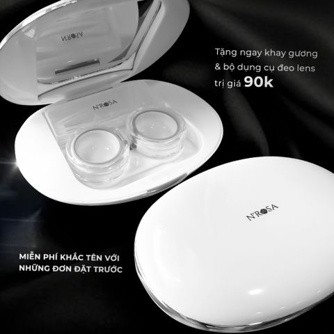 Kính áp tròng trong suốt cận thí N'Rosa Angel Eyes - Nano Silicone Hydrogel, độ 1-10, cho mắt thở khỏe mạnh, êm ái, dùng tối đa 12 giờ.