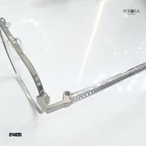 Gọng Kính Cận N’ROSA Unisex Đa Dạng Form (Vuông, Tròn, Chữ Nhật) - Kính Mắt Thời Trang Nhựa Kim Loại Cho Tất Cả Các Phong Cách