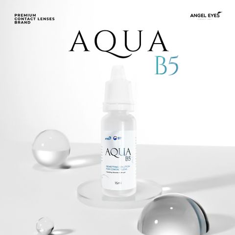 Nước Nhỏ Mắt Lens Aqua B5 15ml Cao Cấp - Dưỡng Ẩm Cho Mắt Nhạy Cảm - Angel Eyes, Giảm Khô Mắt, Bảo Vệ Kính Áp Tròng