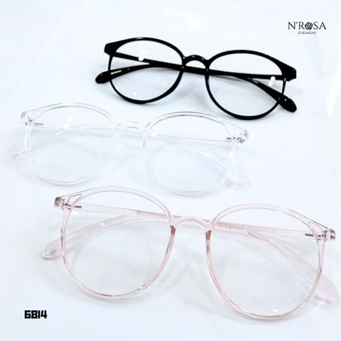 Gọng Kính Cận N’ROSA Nhựa Siêu Nhẹ Chống Gãy - Thiết Kế Vuông Cổ Điển, Đa Dạng Màu Sắc Thời Trang, Hỗ Trợ Lắp Tròng Cận/Loạn