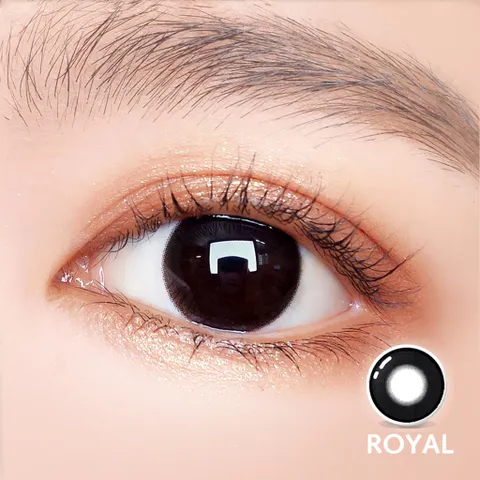 Kính giãn tròng Angel Eyes - Royal Black - Đường kính 14.5 - Không độ