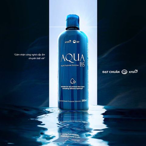 Nước ngâm lens Aqua B5 dung tích 160ml & 360ml (Dung dịch bảo quản kính áp tròng | Nước ngâm kính áp tròng)
