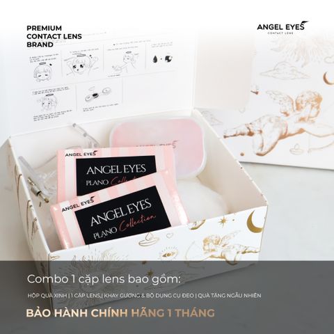 Bộ Sưu Tập Kính Áp Tròng Màu Không Độ Angel Eyes - PolyHema Chất Lượng Cao, Bảo Vệ UV, Thoải Mái 6-8 Giờ mỗi Ngày