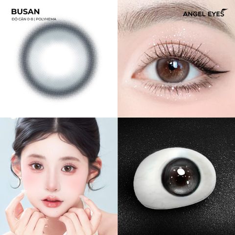 Kính lens cận Xám Angel Eyes BUSAN - Hiệu ứng loang màu như mắt ướt, thời trang, tự nhiên, trendy cho đôi mắt cuốn hút