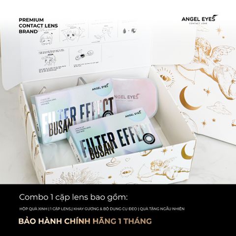 Kính lens cận Xám Angel Eyes BUSAN - Hiệu ứng loang màu như mắt ướt, thời trang, tự nhiên, trendy cho đôi mắt cuốn hút