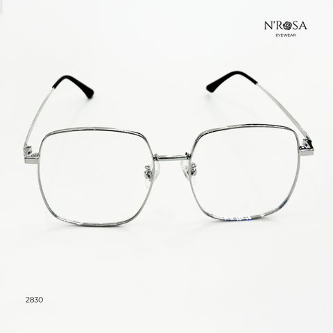 Gọng Kính Cận N’ROSA Unisex - Kim Loại Nhẹ, Êm Mũi, Thiết Kế Lục Giác Hàn Quốc - Phong Cách Thanh Lịch, Trẻ Trung