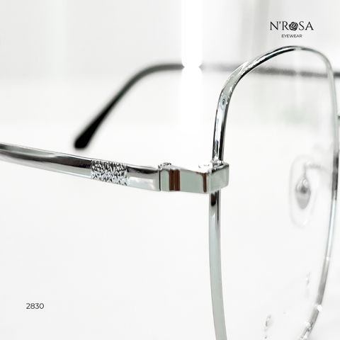 Gọng Kính Cận N’ROSA Unisex - Kim Loại Nhẹ, Êm Mũi, Thiết Kế Lục Giác Hàn Quốc - Phong Cách Thanh Lịch, Trẻ Trung