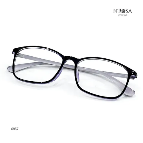 Gọng Kính Cận Unisex N'ROSA 6837/6859 - Kiểu Oval Nhẹ Mắt, Dễ Phối, Nhiều Màu Cho Nam Nữ