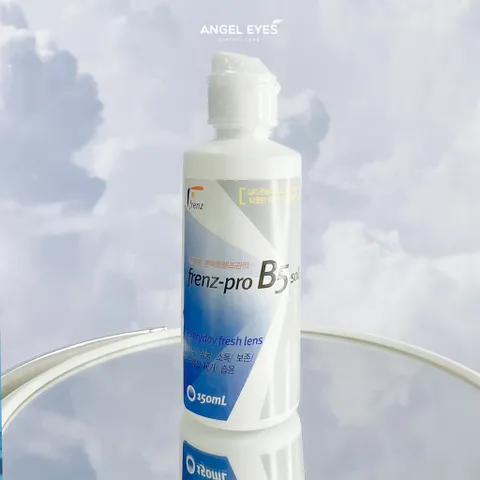 Dung dịch ngâm kính áp tròng Frenz Pro B5 150ml - Giải pháp bảo quản mắt hiện đại, làm sạch và ngăn ngừa khô mắt