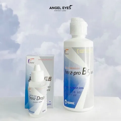 Dung dịch ngâm kính áp tròng Frenz Pro B5 150ml - Giải pháp bảo quản mắt hiện đại, làm sạch và ngăn ngừa khô mắt