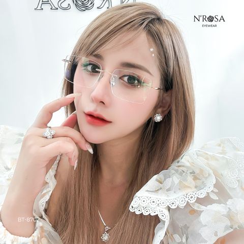 [Angel Eyes] High Quality Metal N’ROSA TITANIUM Eyeglass Frames - Luxurious, Trendy Style