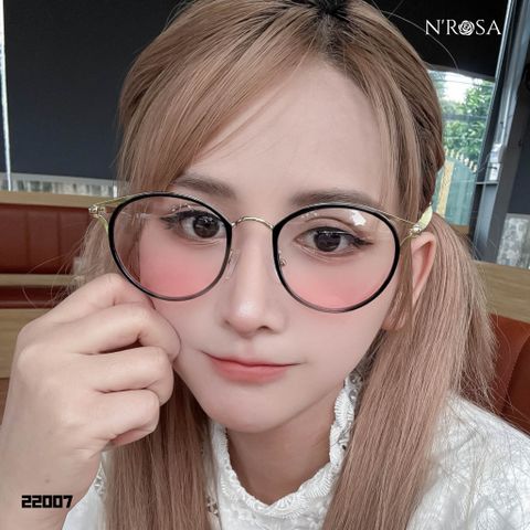 Kính Mắt N’ROSA 23065/11826 Cat Eye Sang Trọng - Khung Kim Loại và Nhựa Cao Cấp, Thiết Kế Thời Trang Nữ