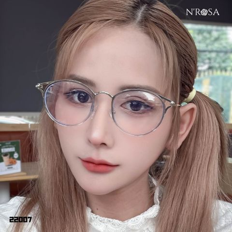 Kính Mắt N’ROSA 23065/11826 Cat Eye Sang Trọng - Khung Kim Loại và Nhựa Cao Cấp, Thiết Kế Thời Trang Nữ