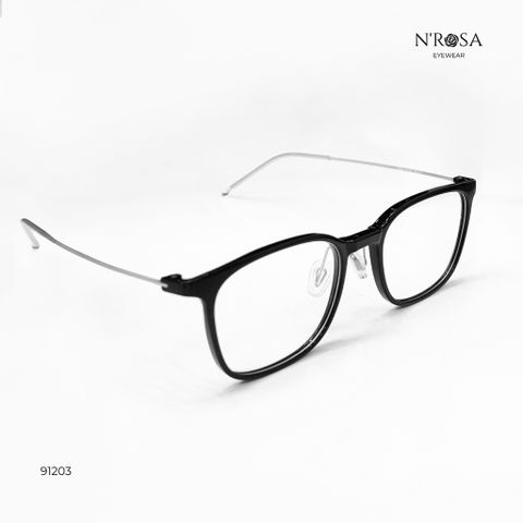 Kính Mắt N'Rosa Unisex - Khung Nhẹ Hình Vuông, Thiết Kế Đơn Giản, Phù Hợp Nam Nữ, Dùng Kính Chống Nắng hoặc Lắp Thấu Kính