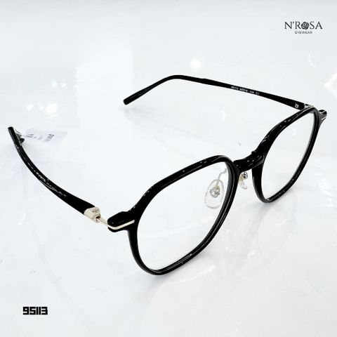 Kính Mắt N'Rosa Unisex - Khung Nhẹ Hình Vuông, Thiết Kế Đơn Giản, Phù Hợp Nam Nữ, Dùng Kính Chống Nắng hoặc Lắp Thấu Kính