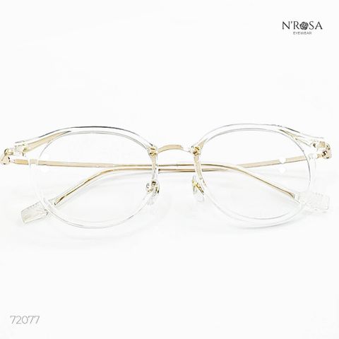 Kính Mắt N'Rosa Unisex - Khung Nhẹ Hình Vuông, Thiết Kế Đơn Giản, Phù Hợp Nam Nữ, Dùng Kính Chống Nắng hoặc Lắp Thấu Kính