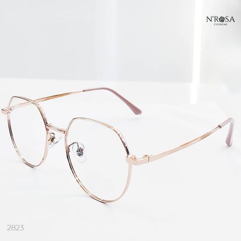 Kính Mắt Unisex N’ROSA - Khung Kim Loại Nhẹ, Thiết Kế Hình Lục Giác, Phong Cách Hiện Đại Sang Trọng - Mã 2823/2830/2872/2878