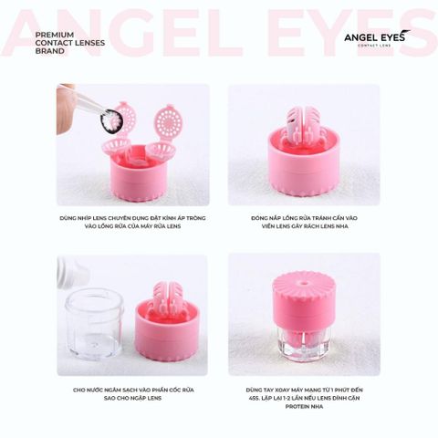 Máy rửa ống kính Angel Eyes - Thiết bị vệ sinh ống kính tiếp xúc nhanh chóng bằng tay - Hỗ trợ chăm sóc cá nhân tốt nhất