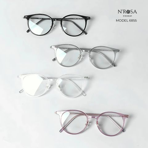 Kính Mát N’ROSA Angel Eyes - Khung Nhựa Siêu Nhẹ, Linh Hoạt, Chống Bẻ Gãy - Nhiều Màu Sắc Thời Trang, Thiết Kế Hiện Đại