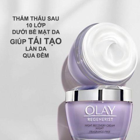 Kem Olay Dưỡng Ban Đêm Tái Tạo Regenerist Night Recovery Cream Advanced Anti-Aging Moisturize Night 48G