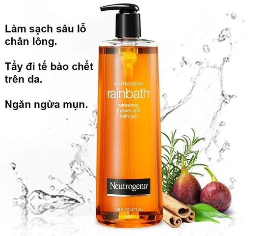 Sữa Tắm Mụn Neutrogena Rainbath Refreshing 473ml - Gel Tắm và Gội Chăm Sóc Da Hiệu Quả, Giảm Mụn, Thư Giãn Tinh Thần