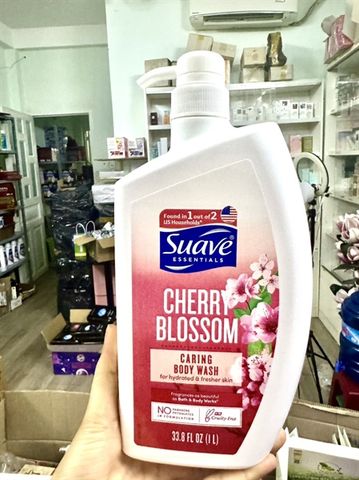 Sữa Tắm Suave Cherry Blossom 1000ml - Hương Thơm Dịu Nhẹ, Dưỡng Ẩm Da Mềm Mại, Sản Phẩm Chăm Sóc Cá Nhân Nổi Tiếng Từ Mỹ