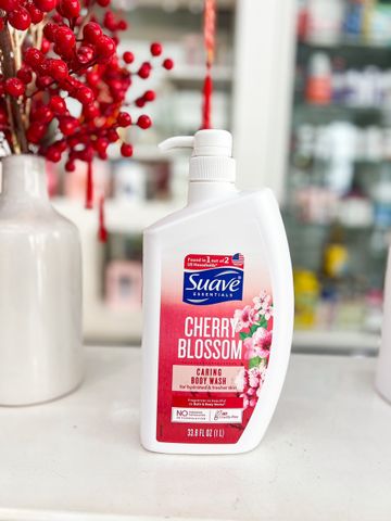 Sữa Tắm Suave Cherry Blossom 1000ml - Hương Thơm Dịu Nhẹ, Dưỡng Ẩm Da Mềm Mại, Sản Phẩm Chăm Sóc Cá Nhân Nổi Tiếng Từ Mỹ
