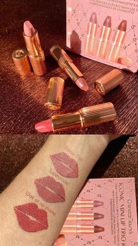 Set Son Mini Charlotte Tilbury Iconic 3 Thỏi (1.5g) - Bộ Sản Phẩm Trang Điểm Sang Trọng Cho Mọi Phong Cách