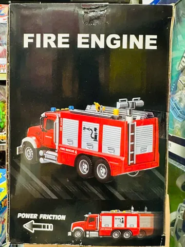 Xe Cứu Hỏa Chạy Đà Có Âm Thanh & Đèn - Đồ Chơi Tương Tác Sáng Tạo Cho Trẻ Em Fire Engine 666-58 666-93