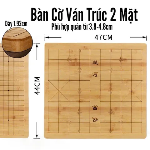 Bộ 361 Quân Cờ Vây Giả Ngọc - Bộ Cờ Trúc 19 Dòng Chất Liệu Bền Đẹp, Kèm Bàn Chơi Hai Mặt Thú Vị