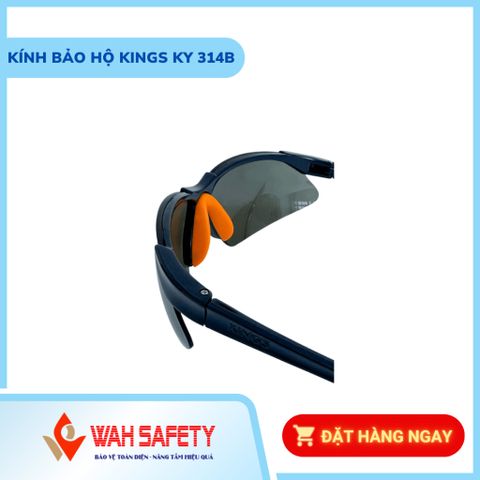 Kính bảo hộ Kings KY314B - Chống tia UV 99% và trầy xước, gọng Silicone mềm, nhẹ và thoải mái, phù hợp cho sử dụng lâu dài