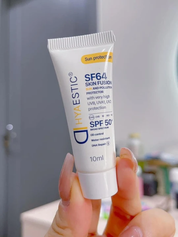 💗 (HÀNG CÔNG TY) Kem Chống Nắng Hyaestic Skin Fusion SF64 SPF50+ 10ml – Bảo Vệ Da Tối Đa, Chống Ô Nhiễm & Ngừa Lão Hóa