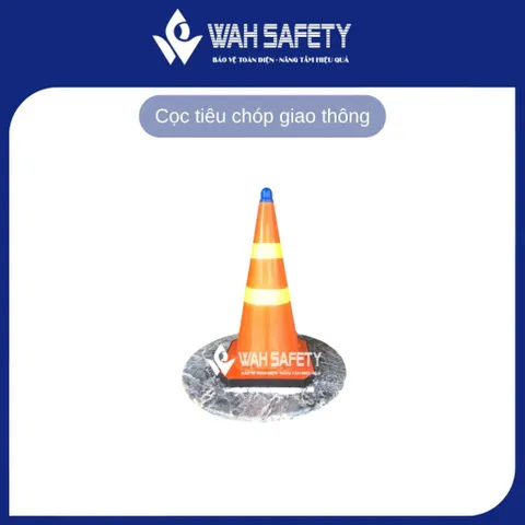 Cọc chóp giao thông nhựa dẻo 70cm - Cọc tiêu phản quang cảnh báo an toàn giao thông, công trình, sản xuất, trọng lượng 2.5kg