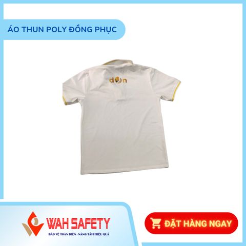 Áo thun Polo đồng phục công ty - Vải thun poly bền, chống nhăn, giữ màu tốt, nhận may in thêu theo yêu cầu