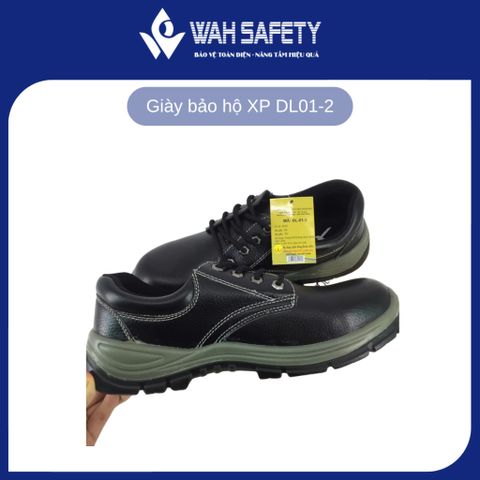 Giày Bảo Hộ Lao Động XP DL01-2 - Chống Đâm Xuyên, Chống Trơn Trượt, Đế Chắc Chắn, Da Thật, An Toàn Cho Người Lao Động