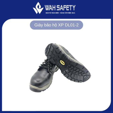 Giày Bảo Hộ Lao Động XP DL01-2 - Chống Đâm Xuyên, Chống Trơn Trượt, Đế Chắc Chắn, Da Thật, An Toàn Cho Người Lao Động