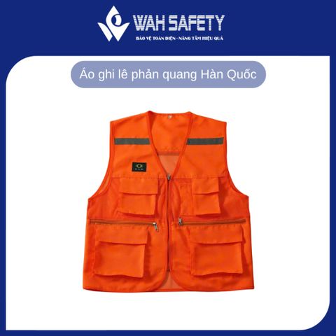 Áo Ghi Lê Phản Quang Kỹ Sư Bảo Hộ Lao Động - Chất Liệu Bền, Thoáng Mát, In Logo Theo Yêu Cầu, Free Size cho Nam Nữ